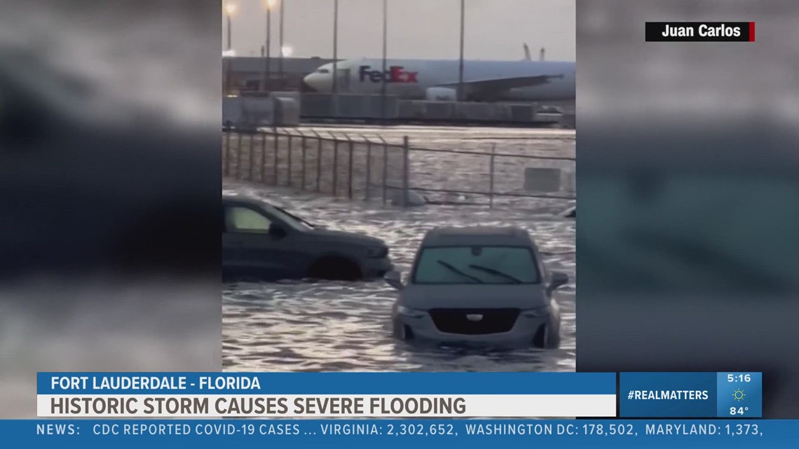 Historic Storm Causes Severe Flooding In Fort Lauderdale Florida