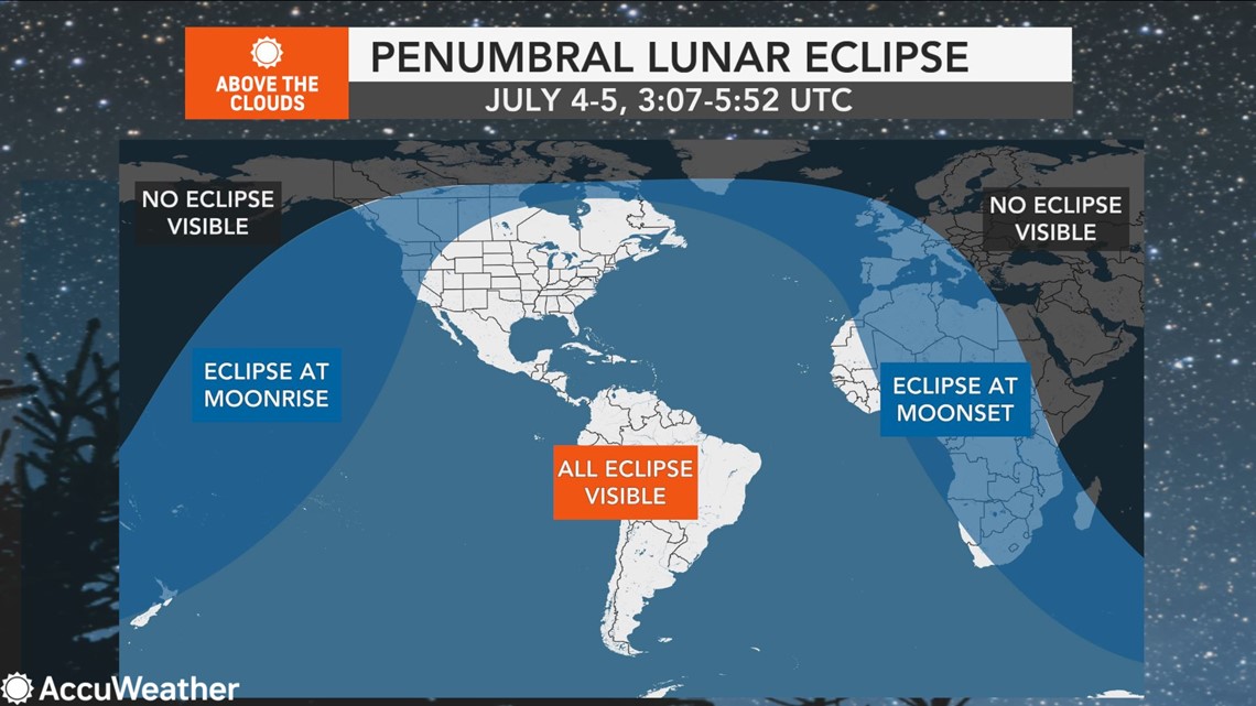 Where and when you'll be able to see the July 4 lunar eclipse in the US