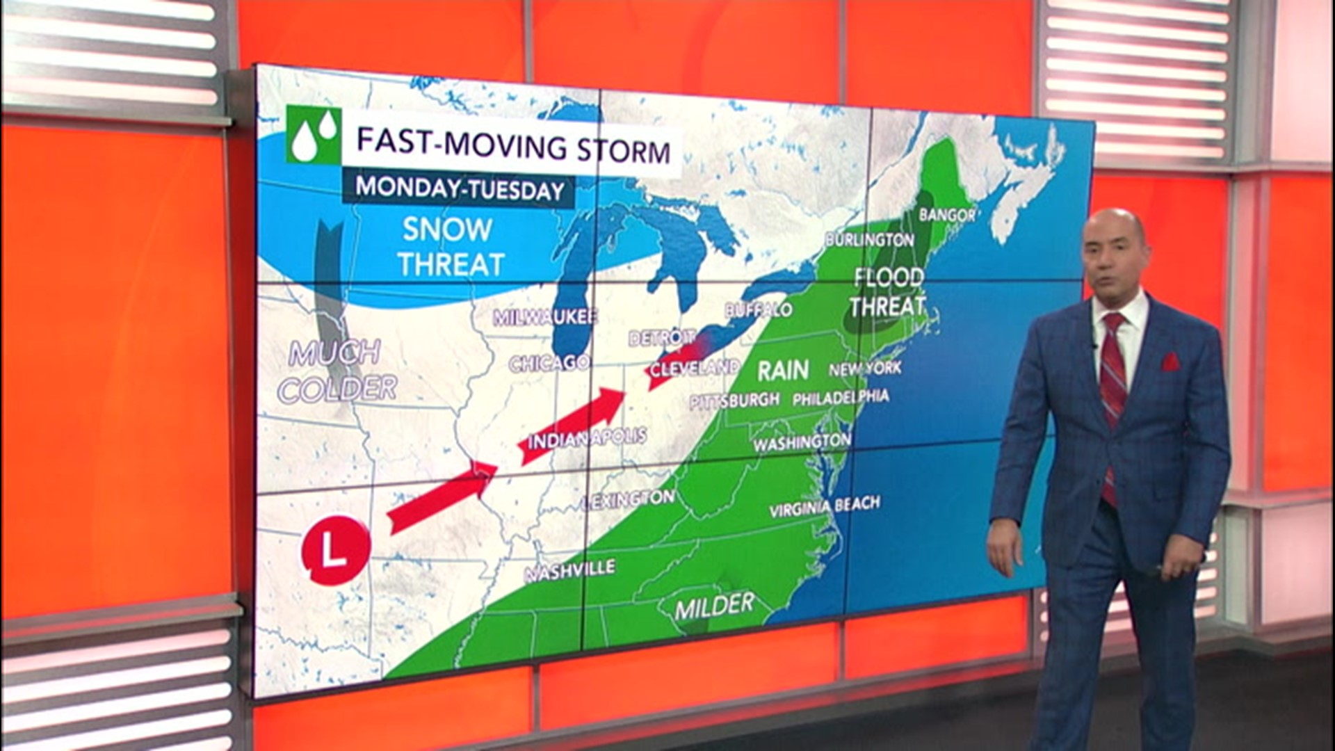 AccuWeather's Chief Broadcast Meteorologist Bernie Rayno breaks down what could become a 'busy, busy' weather week  -- and in one scenario, the Northeast will need to watch out for a potential snowstom.