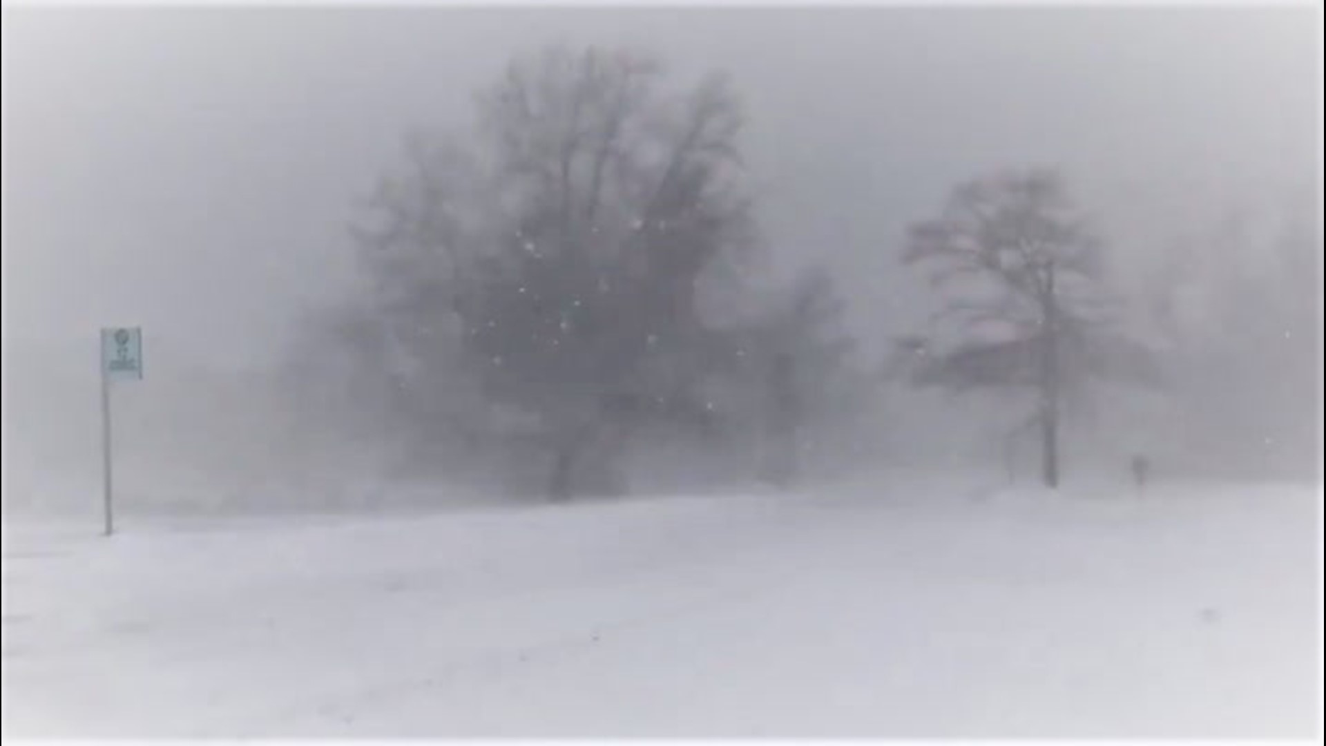 A lake-effect snowstorm hit Oswego, New York, on Feb. 27, dropping several inches of snow that created blizzard conditions as winds gusted between 45 and 50 mph.