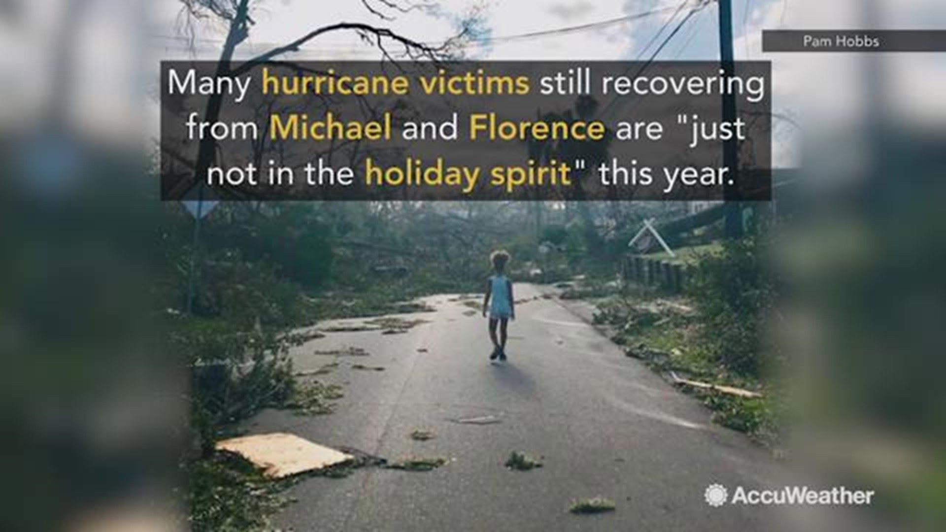 People who are still navigating the aftermath of Michael and Florence have had to deal with drastic changes in their holiday plans this year.