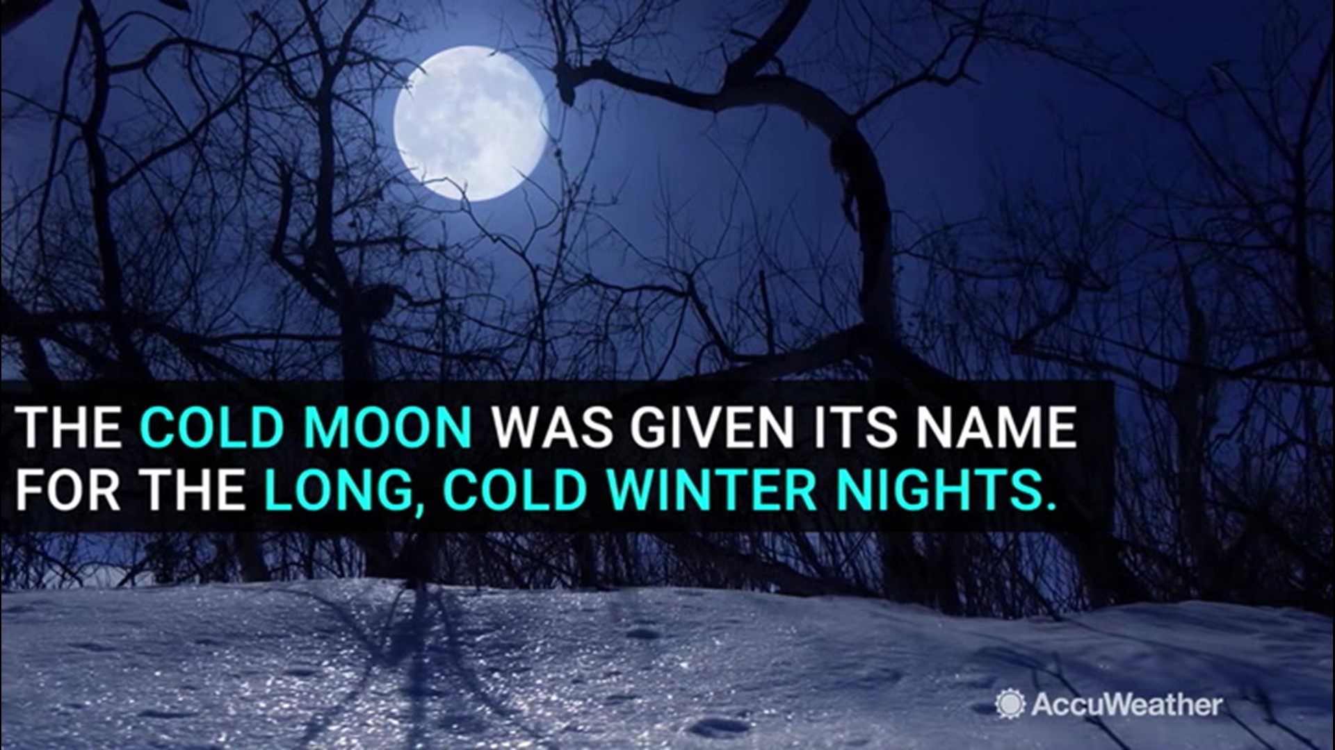 Why is December's full moon known as the Cold Moon?
