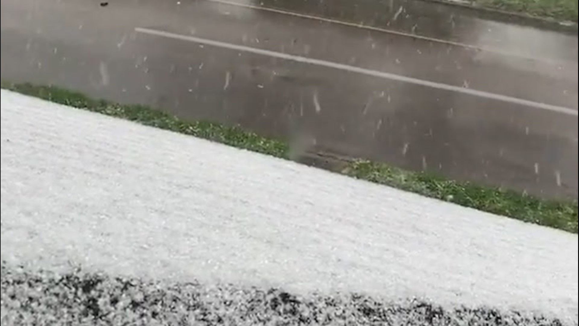 In Dayton, Ohio, on April 15, it was snowing one minute, and then nice and sunny the next.