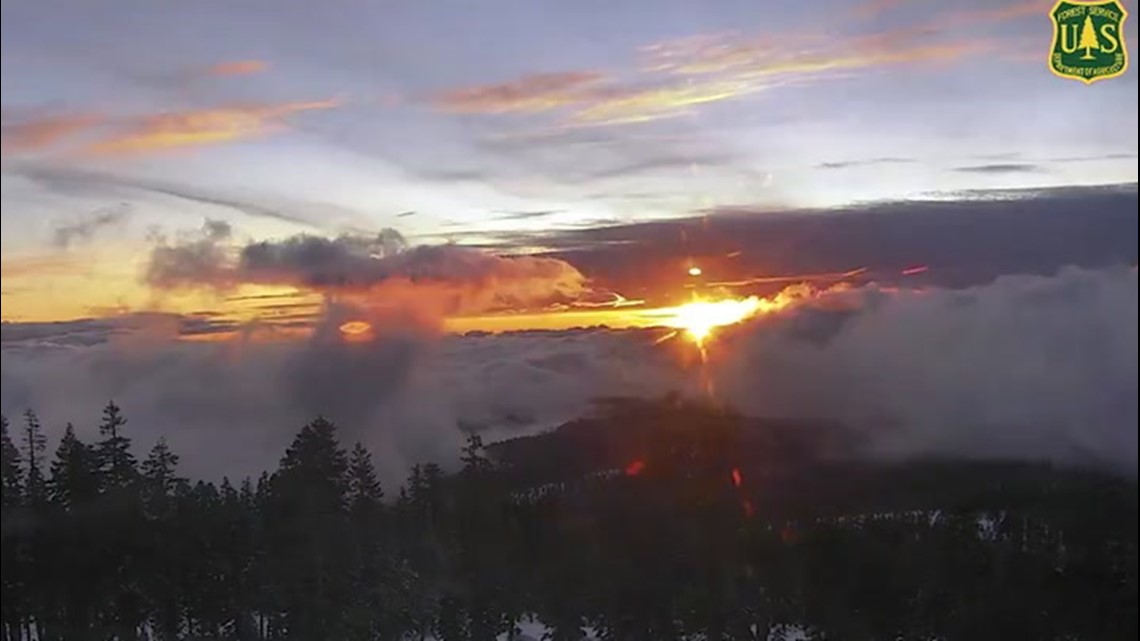 Spectacular sunset follows snow | wusa9.com