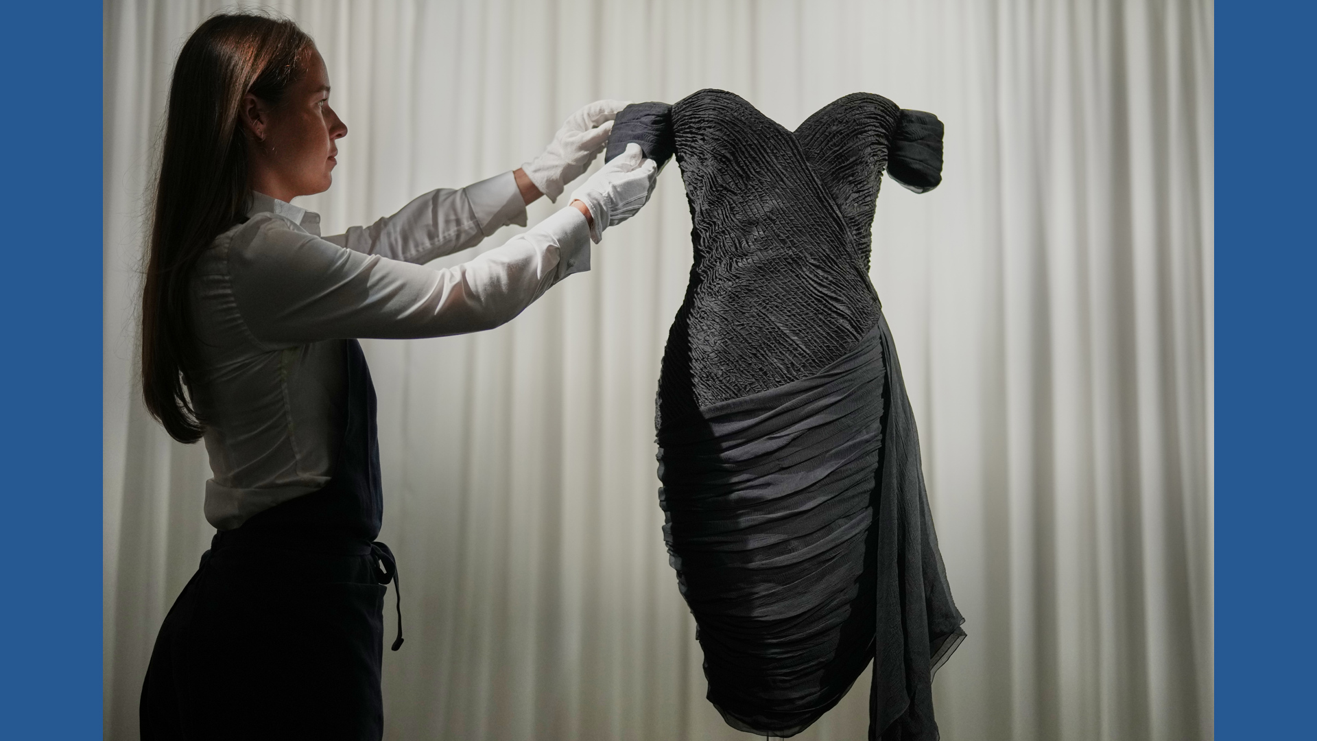 revenge dress lady diana Back in black: Princess Diana's 'revenge dress' goes on show ahead of Sotheby's auction jacket_color: Navy jacket