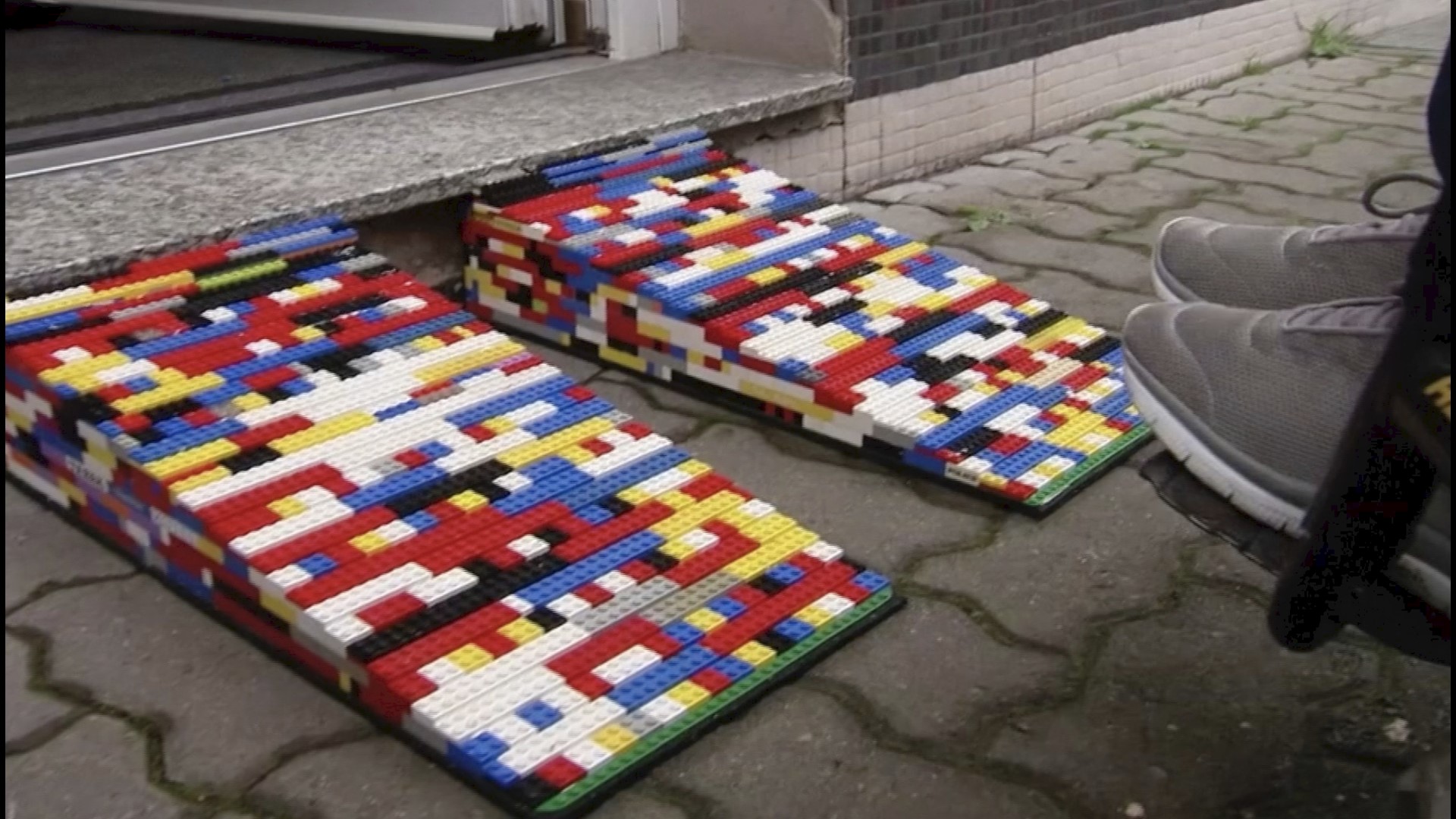 You may think these lego wheelchair ramps in Germany were built by helpful kids doing a school project but they're actually constructed by Rita Ebel aka Lego Grandma! Buzz60's Mercer Morrison has the story.