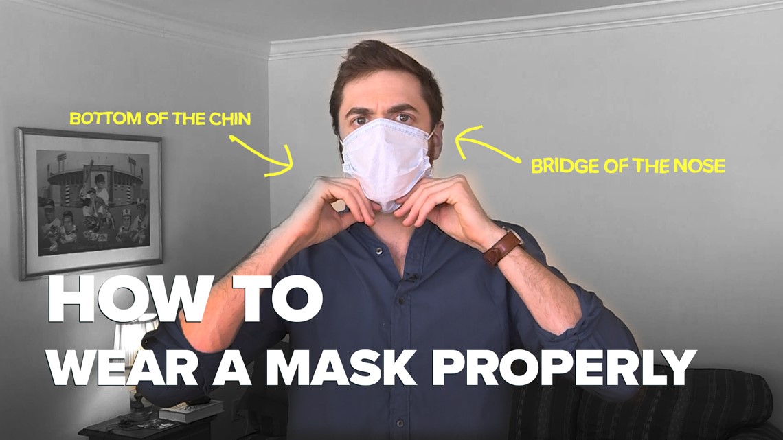 How To Correctly Wear A Face Mask To Stop Coronavirus Spread Wusa9 Com