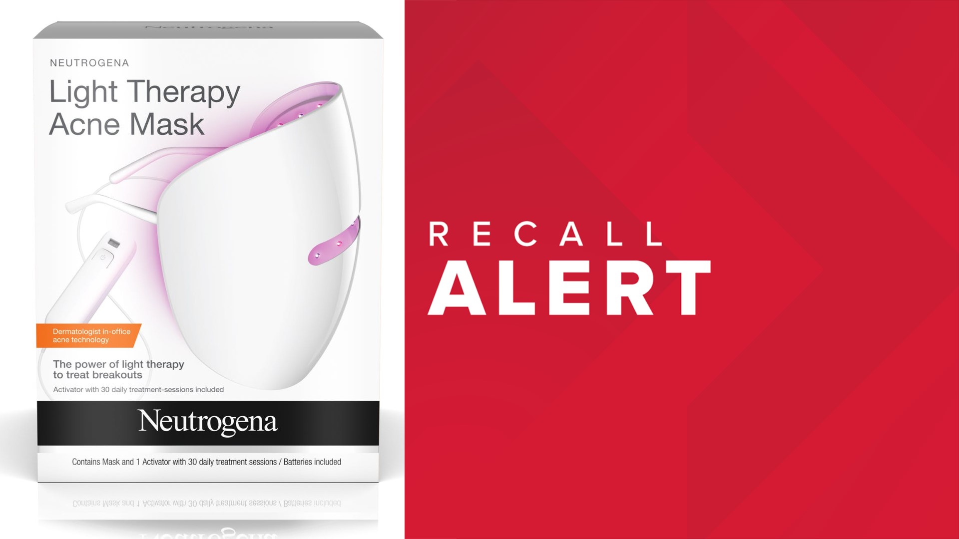 Neutrogena recalls light therapy mask over potential eye damage