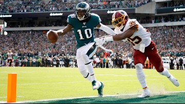 Jackson Shines In Philly Return Eagles Beat Redskins 32 27