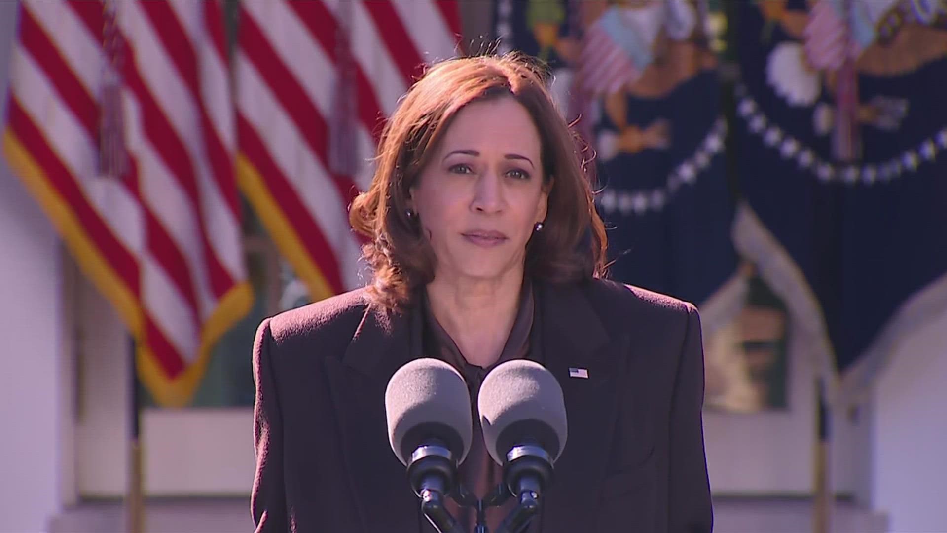 Kamala Harris spoke after Biden signed the Emmett Till anti-lynching act into law.