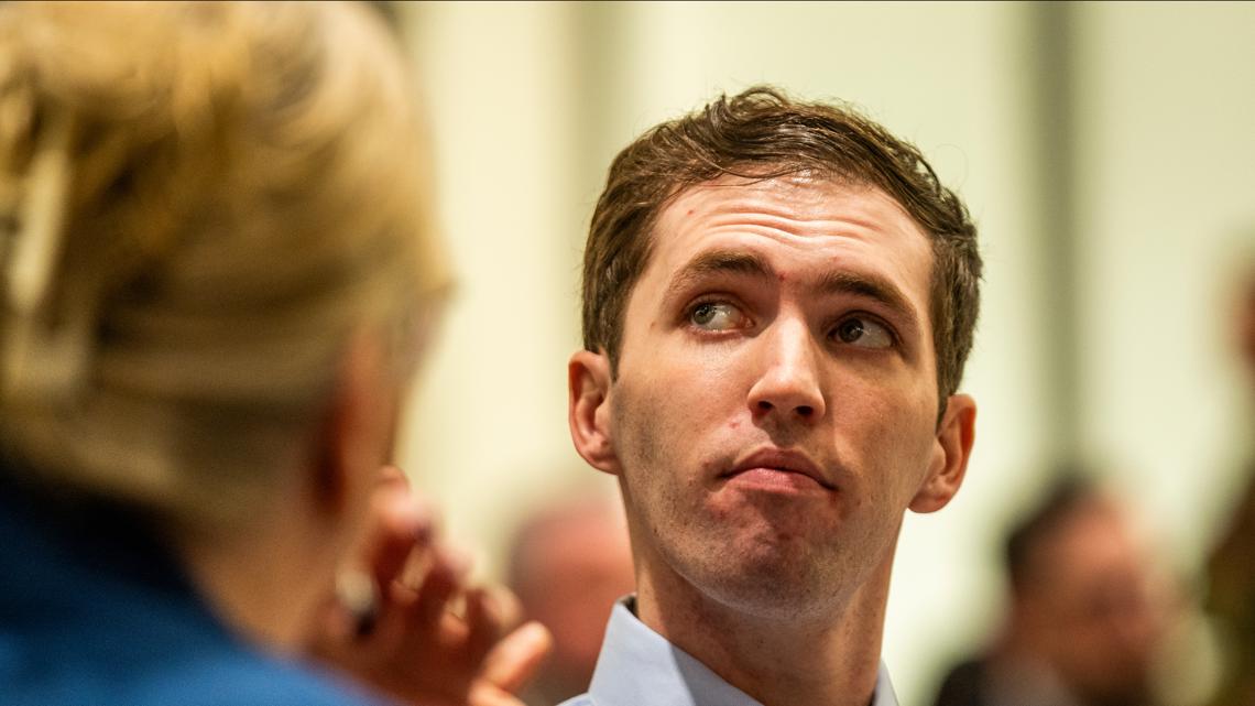 tyler robinson dressed as trump Robinson, the man accused of killing Charlie Kirk, will go to trial for aggravated murder SIZE:XS cup A Ivory Mulmul Cotton Embroidered womensclothing