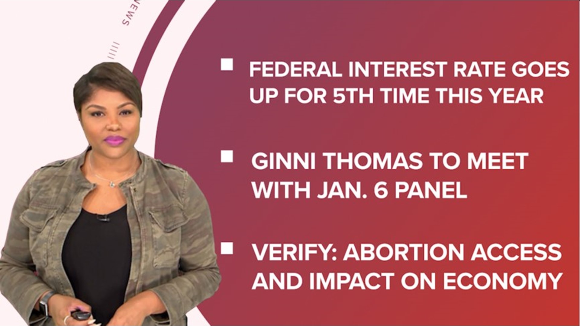 A look at what is happening in the news from Ginni Thomas agreeing to meet with the Jan. 6 panel to the federal interest rate hike and new images of Neptune.