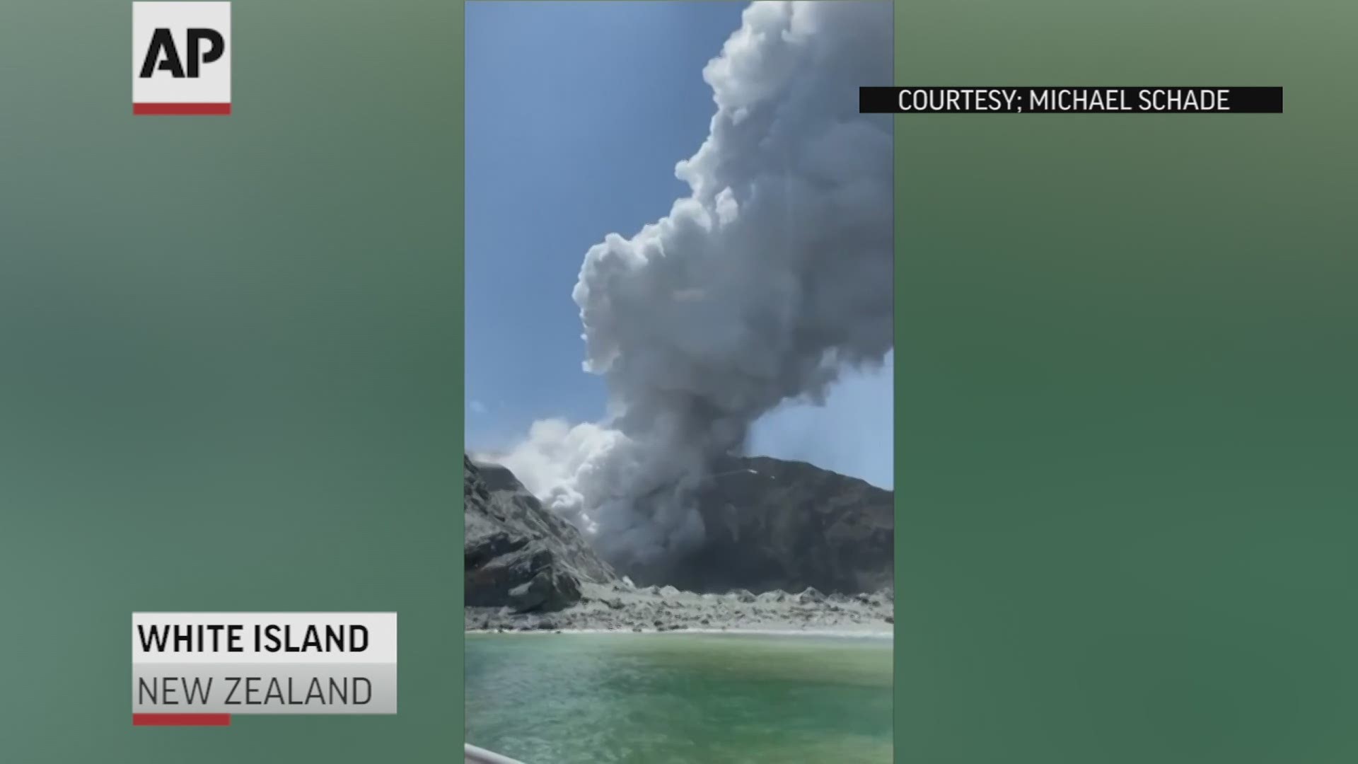 A New Zealand volcanic island spewed a massive eruption of ash and steam while dozens of tourists were exploring it on Monday afternoon.