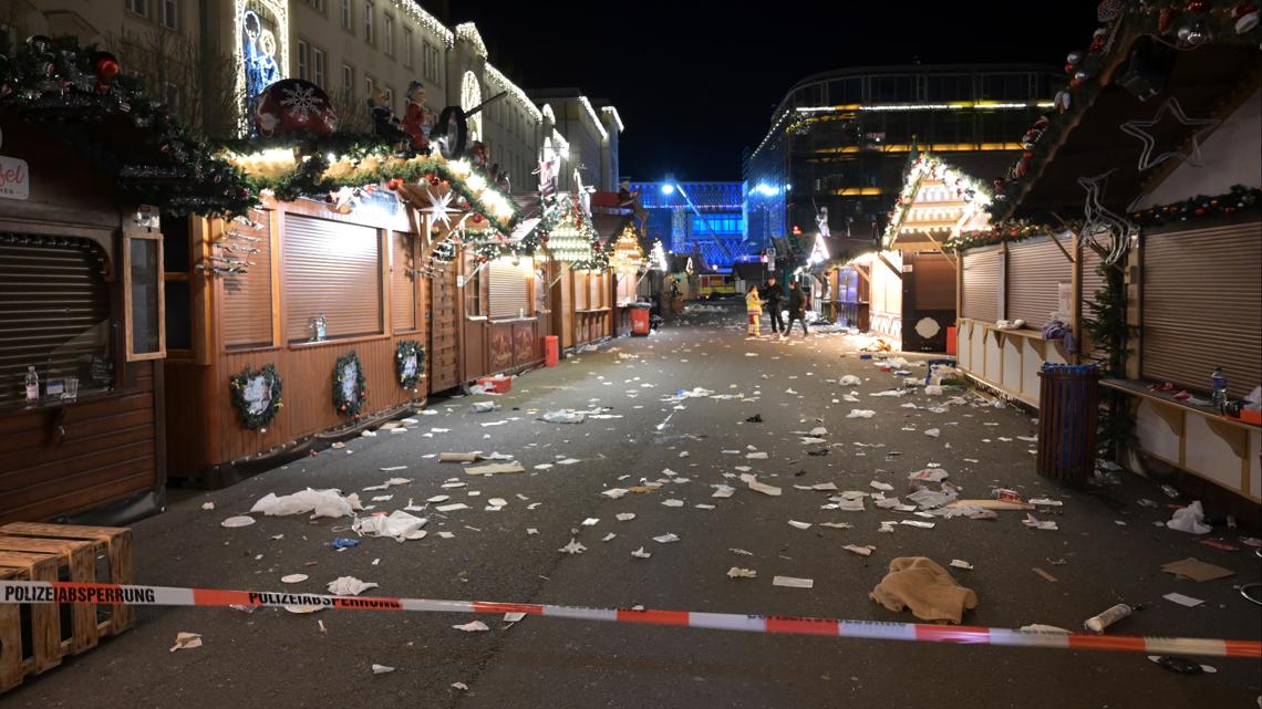 Car Drives Into Crowd Of People At A Christmas Market In Germany ...