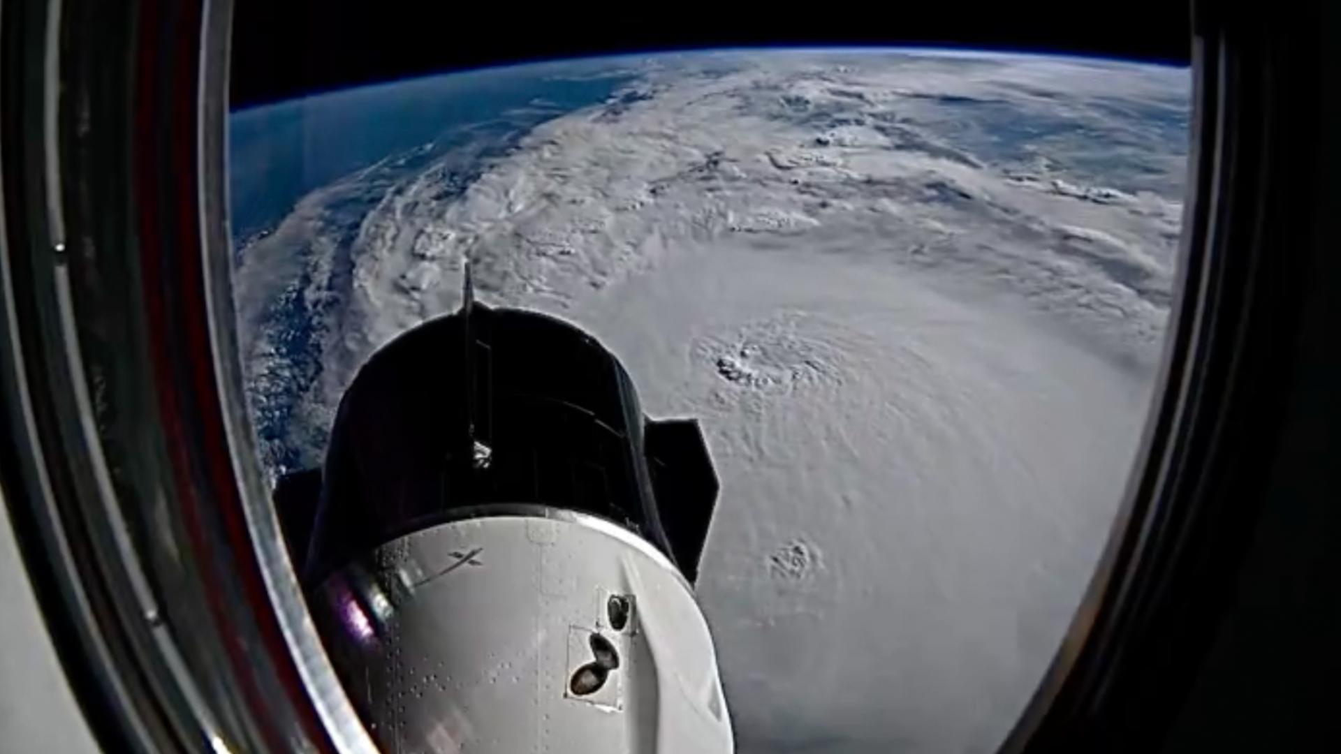 NASA released footage of the view of Milton from the International Space Station on Tuesday as it approached as a Category 4 storm.