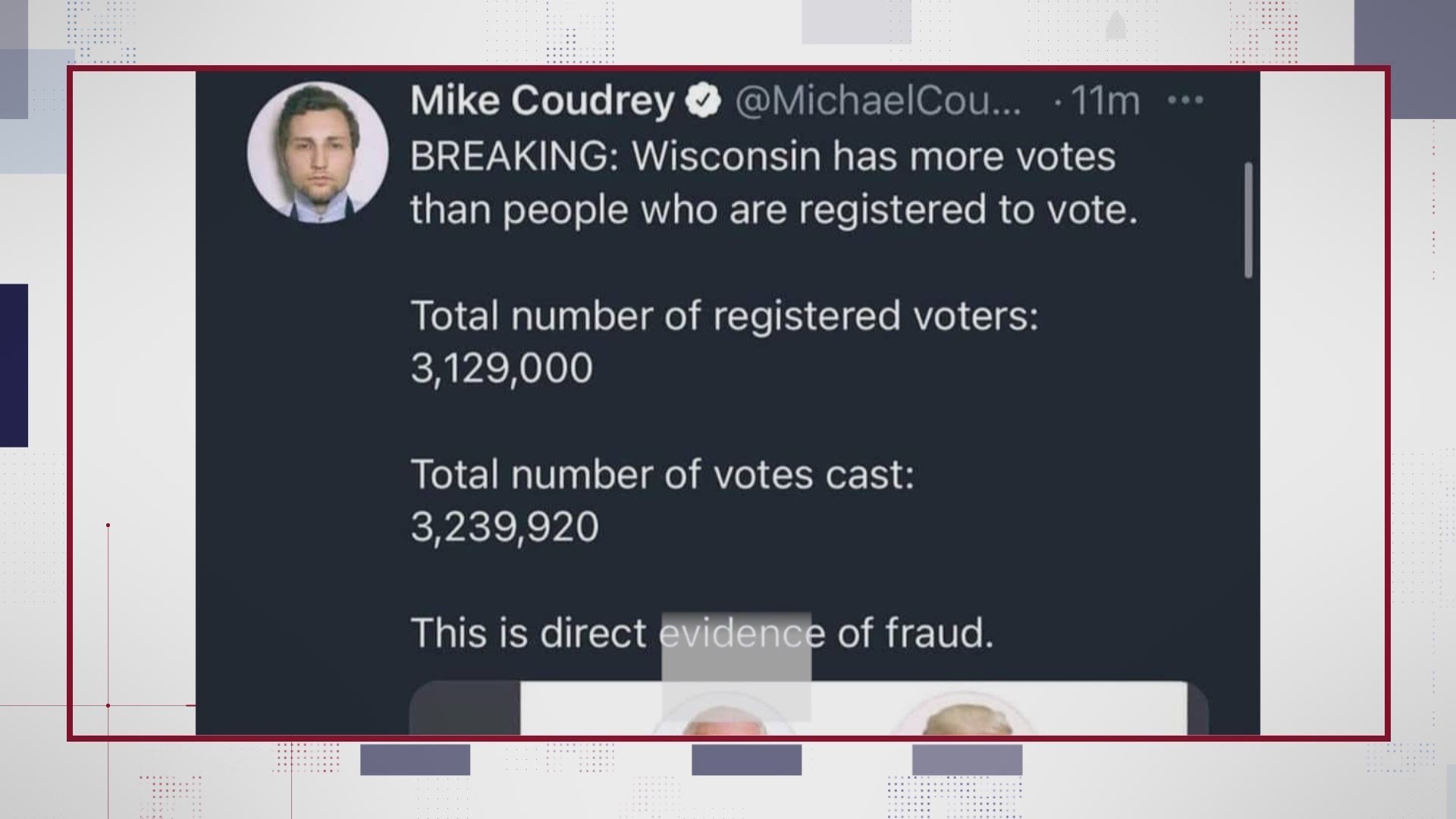 The Wisconsin Elections Commission said there are never more votes than voters.