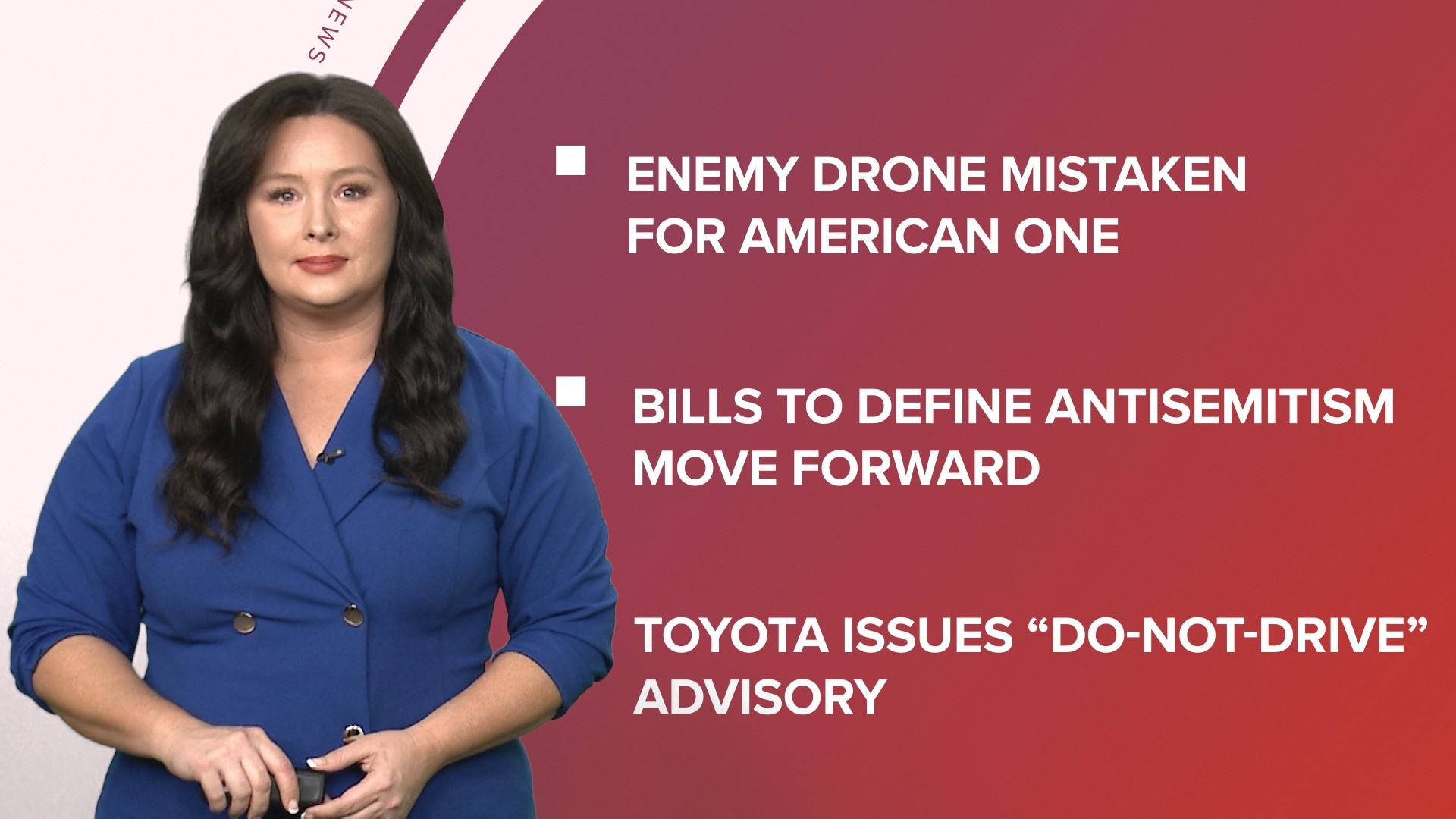A look at what is happening in the news from an update on the drone attack in Jordan to mandatory neck guards for youth hockey and an antisemitism bill in Georgia.