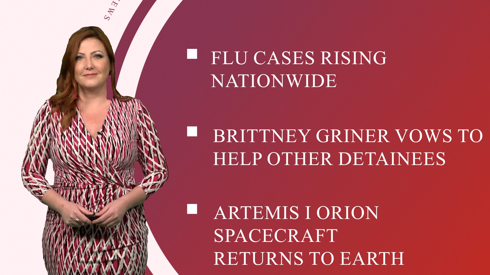 A look at what is happening in the news from rising flu cases to Griner's vow to help other detainees and a bombing suspect now in U.S. custody.