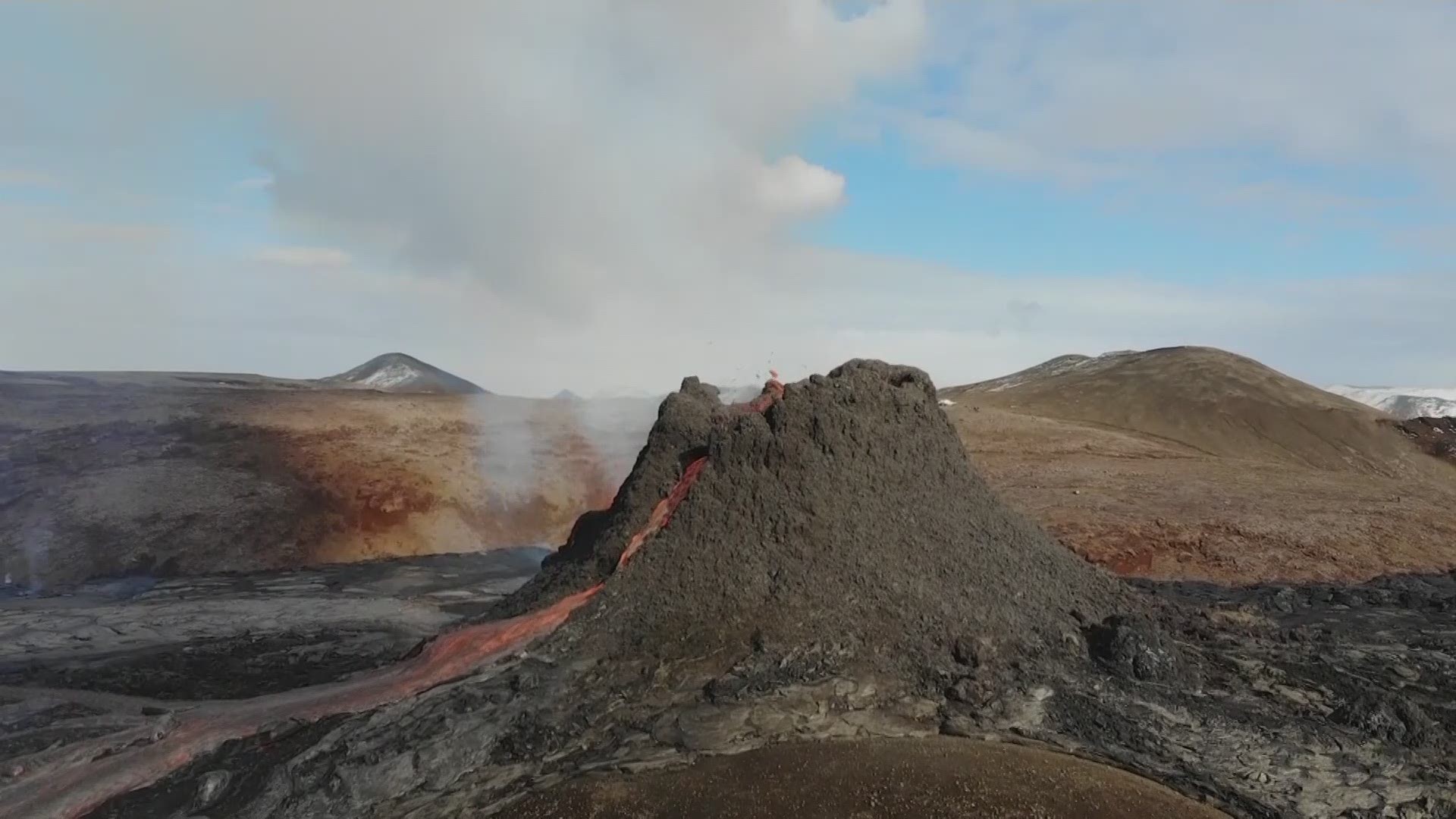 The eruption of a long-dormant volcano in southwestern Iceland has drawn large crowds of visitors eager to get close to the lava flows.