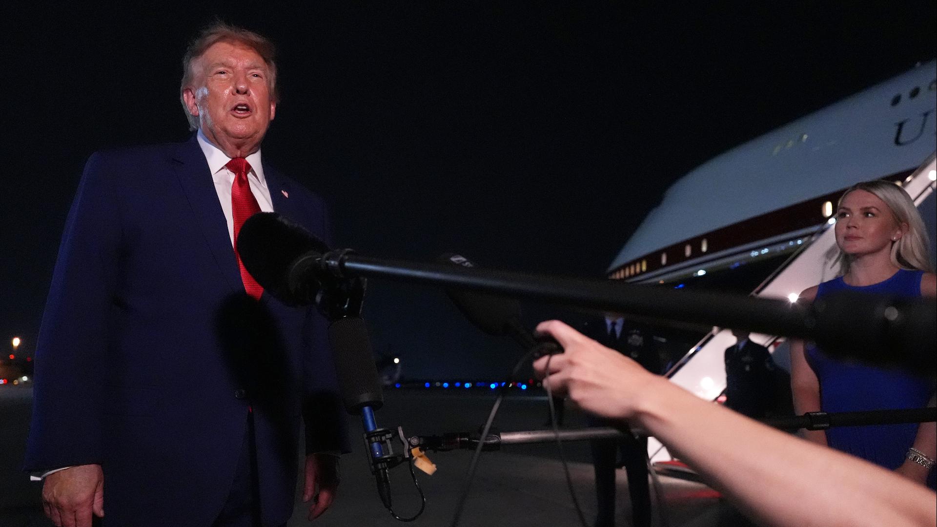 President Trump says Secret Service, military wanted him off Air