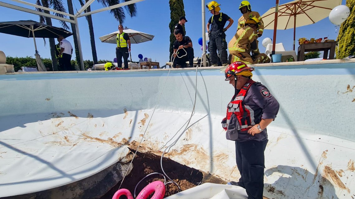 Swimming pool sinkhole in Israel claims life of Israeli man | wusa9.com