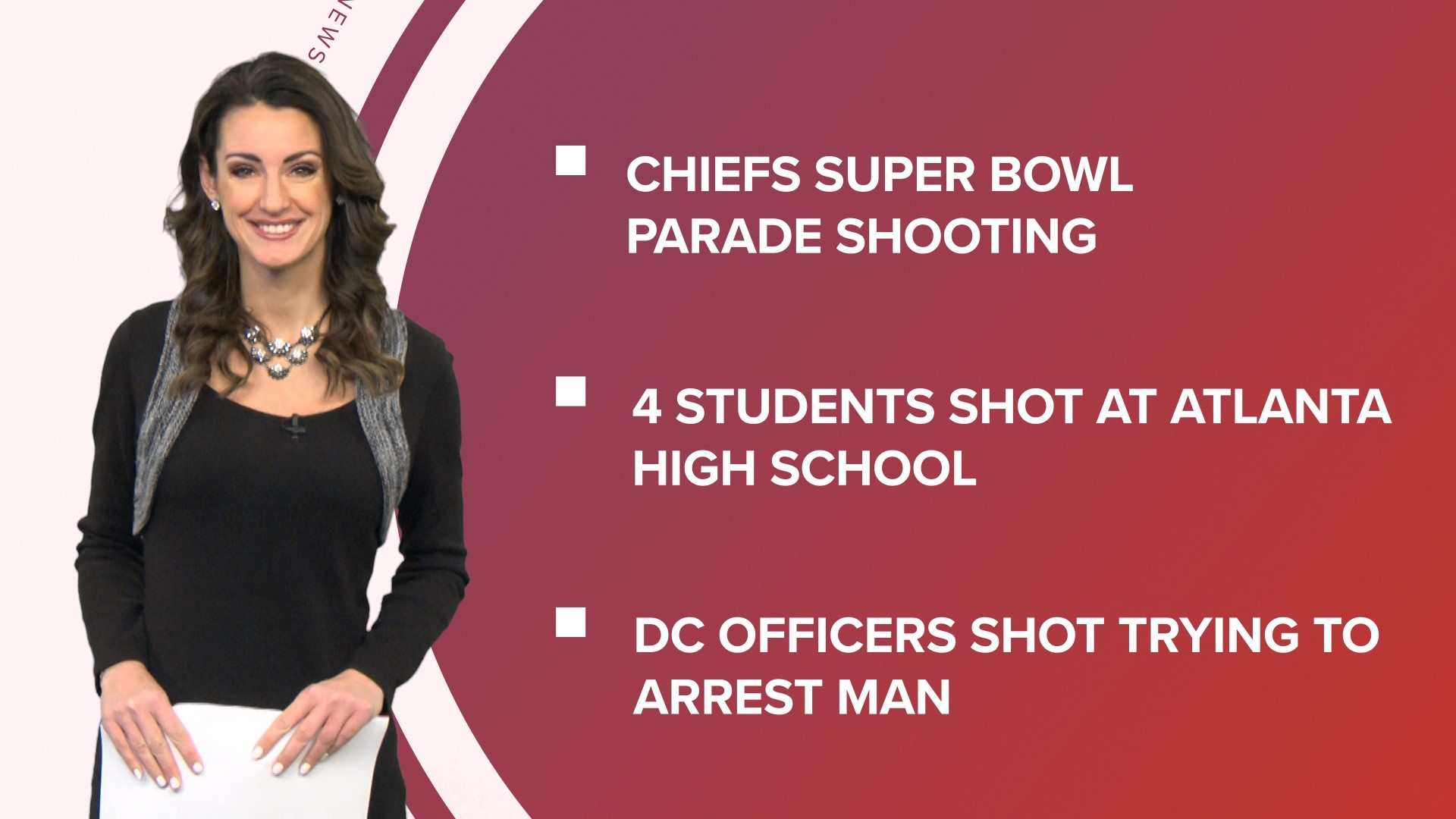 A look at what is happening in the news from the shooting at the Kansas City Chiefs Super Bowl parade to Marvel revealing the new cast of 'Fantastic Four.'