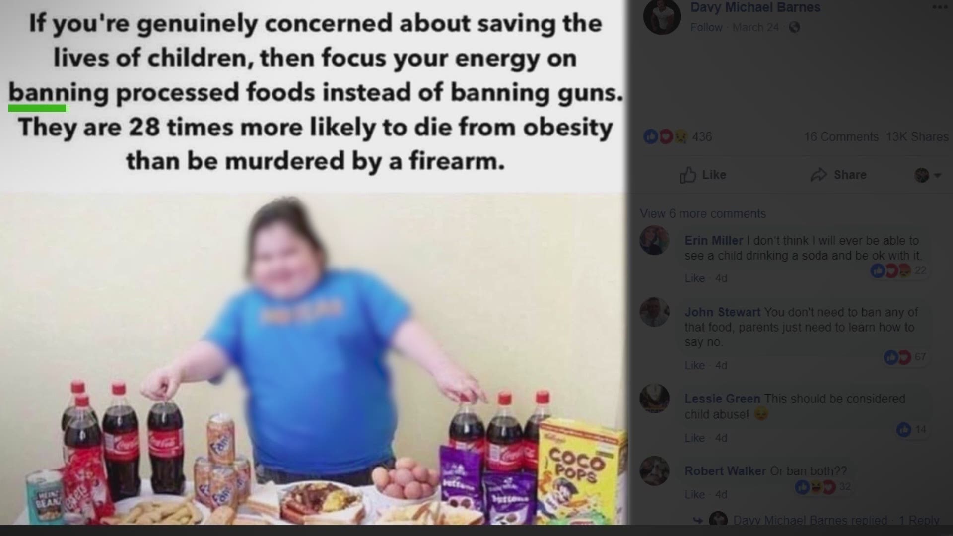 A claim gaining traction on social media argues that children are 28 times more likely to die from obesity than by a firearm. But is that true? Our VERIFY team has the answer.