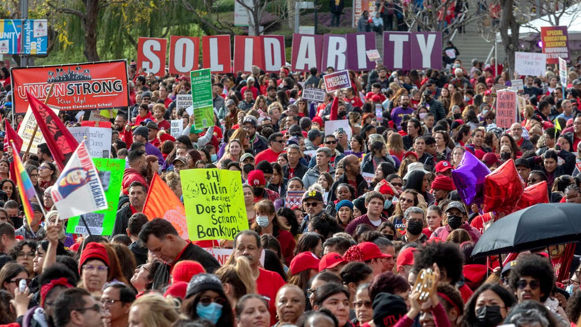 Los Angeles schools to close as district workers plan strike