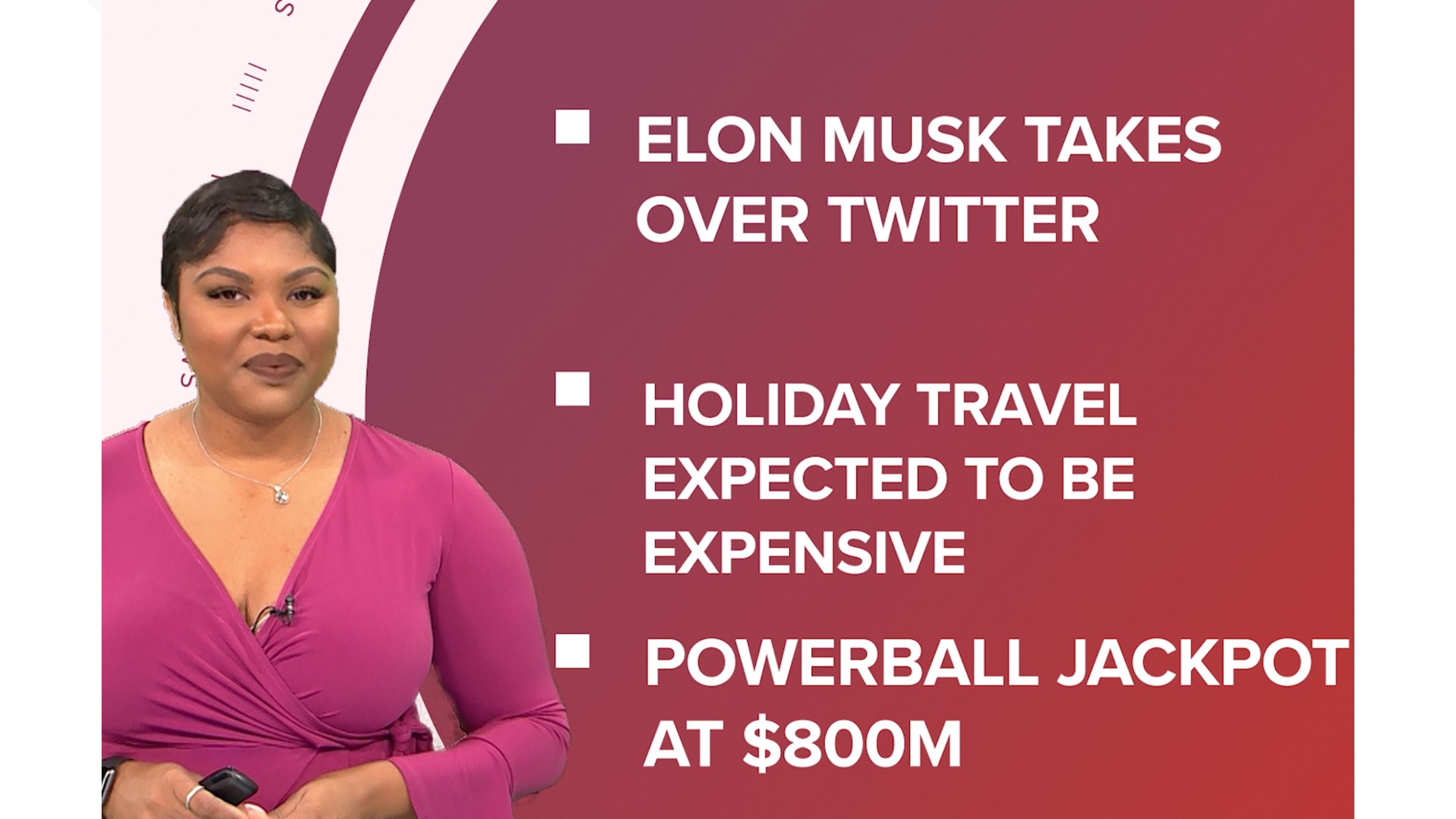 A look at what is happening in the news from Elon Musk officially taking over Twitter to the Powerball jackpot reaching $800M for Saturday night's drawing.