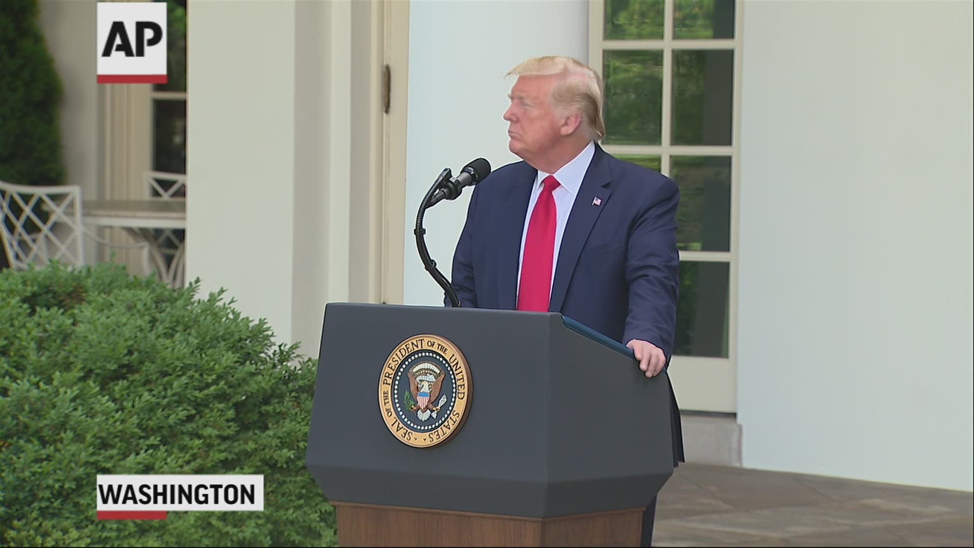 President Trump was asked about Joe Biden wearing a mask and about his comments about Joe Scarborough and the death of a congressional staffer.