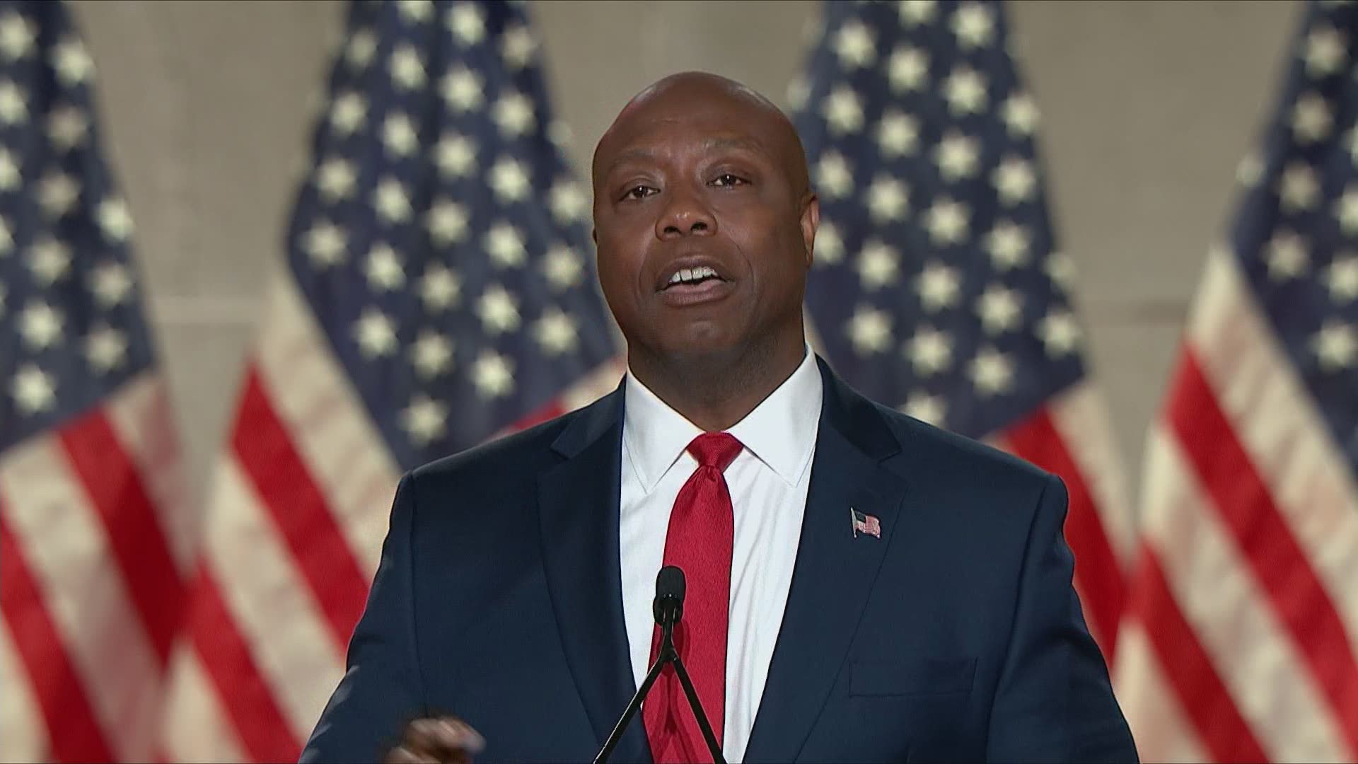 During a speech at the RNC, Senator Tim Scott shared his personal story and explained why he thinks voters should support President Trump.