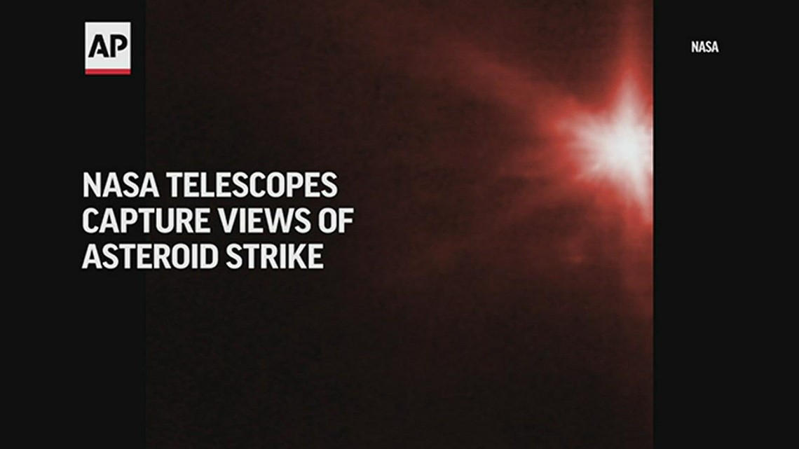 NASA telescopes capture views of asteroid strike