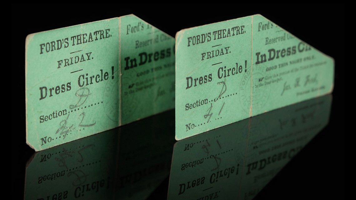 Theater tickets from night of Lincoln assassination sell at auction - Vimarsana News