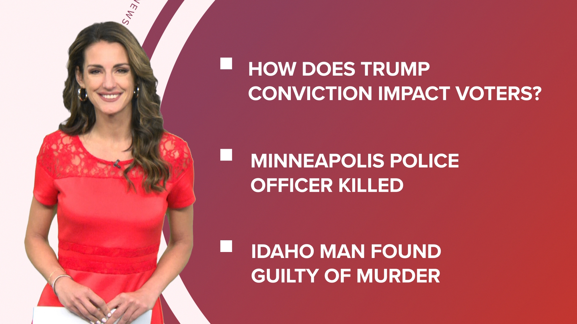 A look at what is happening in the news from Trump found guilty on all counts in hush money case to Chad Daybell found guilty of murder and new spelling bee winner.