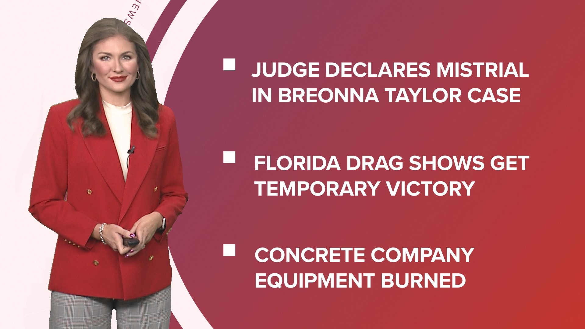 A look at what is happening in the news from a temporary victory for drag shows in Florida to budgeting for Thanksgiving dinner and a new Mariah Carey Barbie.