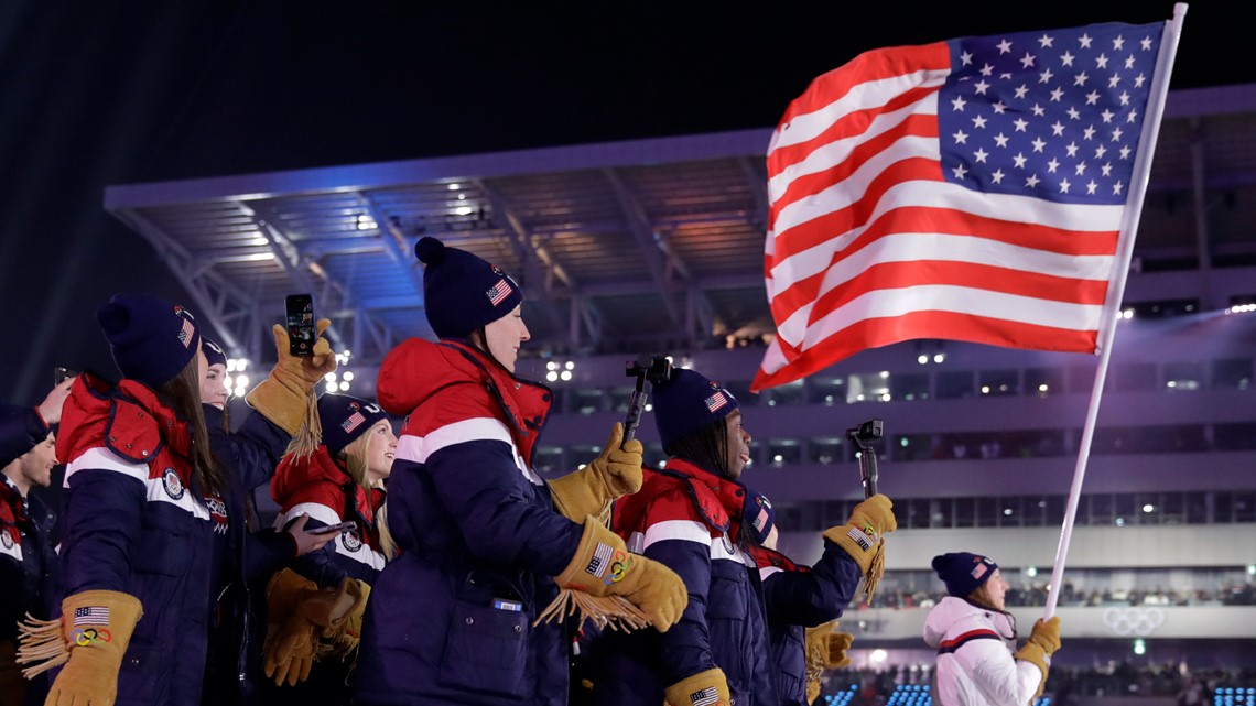 When does each country march during Winter Olympics Opening Ceremony?