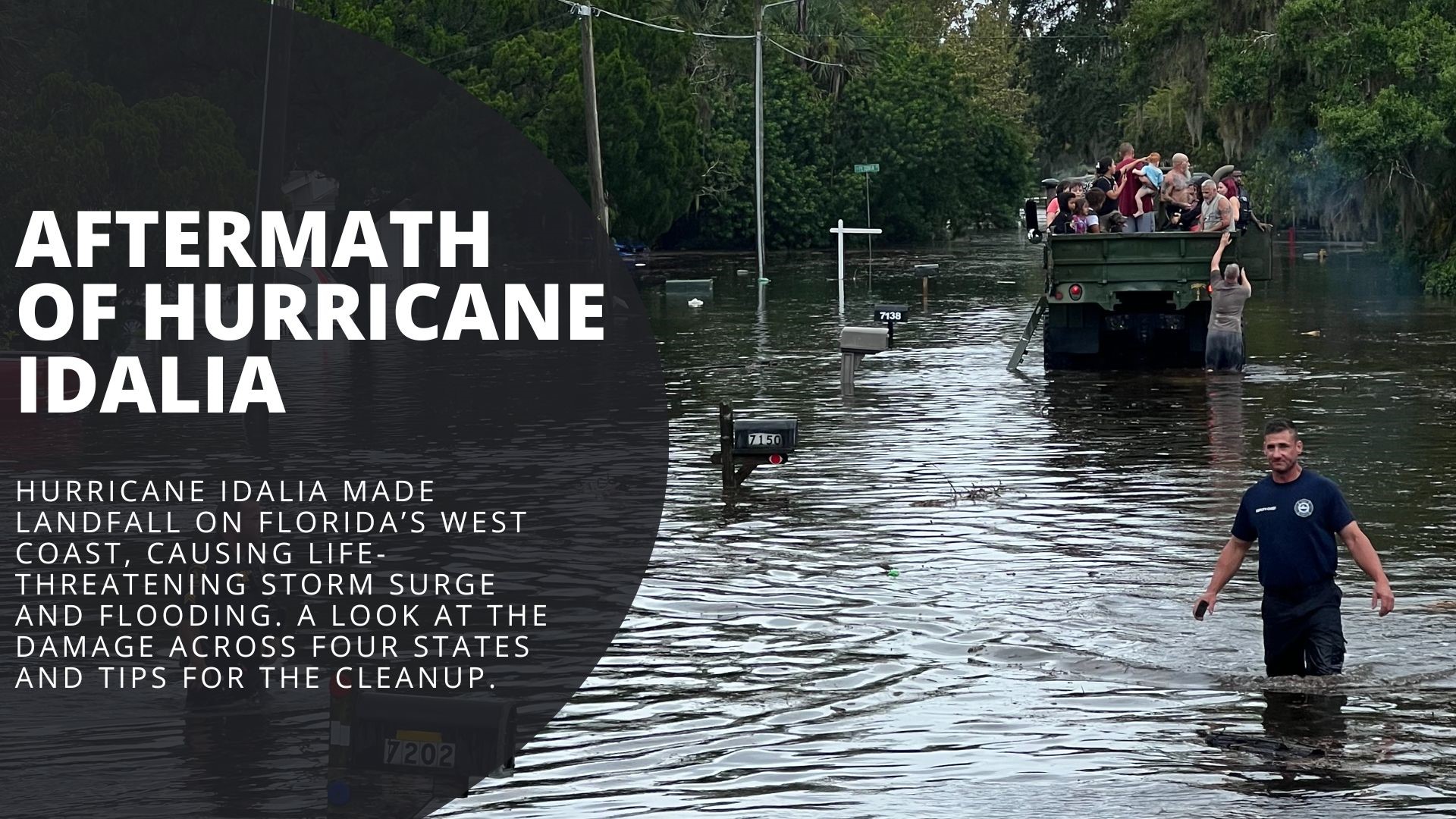 Hurricane Idalia made landfall on Florida’s west coast, causing life-threatening storm surge and flooding. A look at the damage across four states.