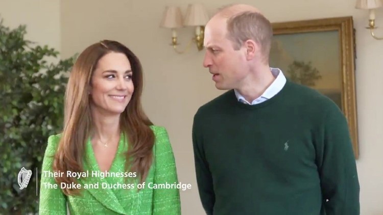 Kate Middleton And Prince William Get Flirty In St Patrick S Day Video Message With World Leaders Wusa9 Com