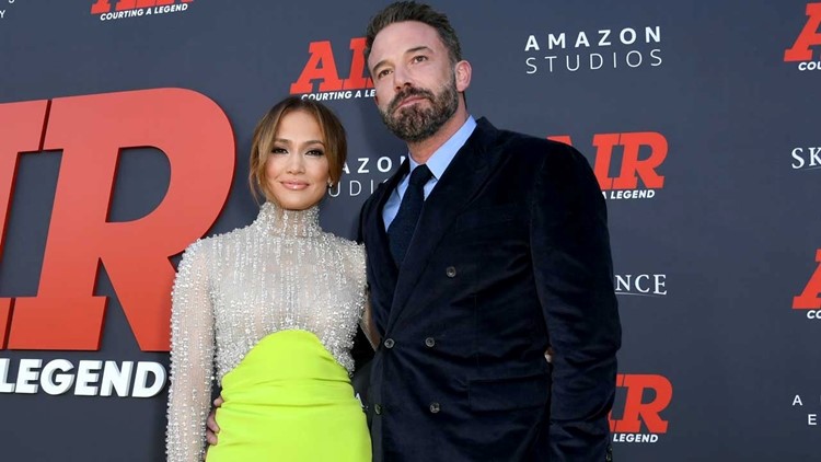 Ben Affleck Praises 'Brilliant' Jennifer Lopez on 'Air' Premiere Red Carpet (Exclusive)