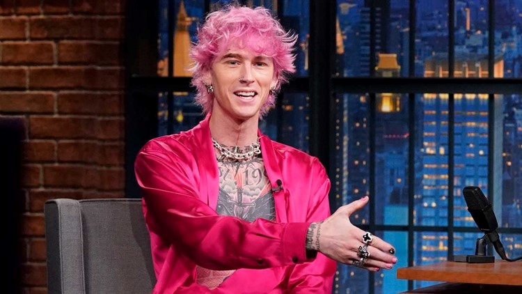 Machine Gun Kelly Jokes About Why He Smashed Champagne Glass on His Head Following NYC Concert