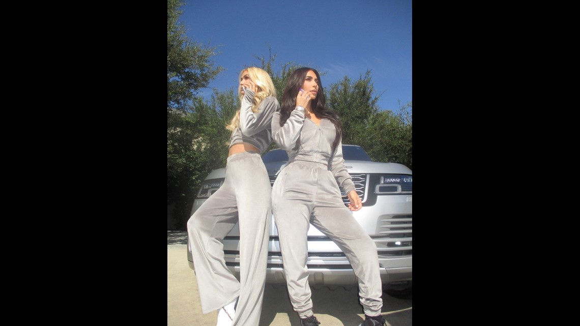 Kim Kardashian and her old boss Paris Hilton serve early 2000s vibes in  velour tracksuits