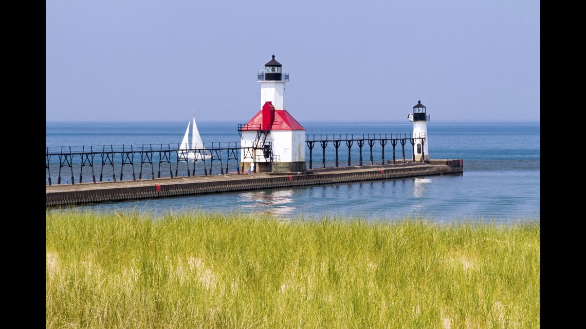 50 State Road Trip Beautiful Scenic Drives Around The Us Wusa9 Com Highway In Michigan Takes You Along The Ss Of Lake Through Quaint Coastal Towns St Joseph Lighthouse Is A Popular Scenic Attraction