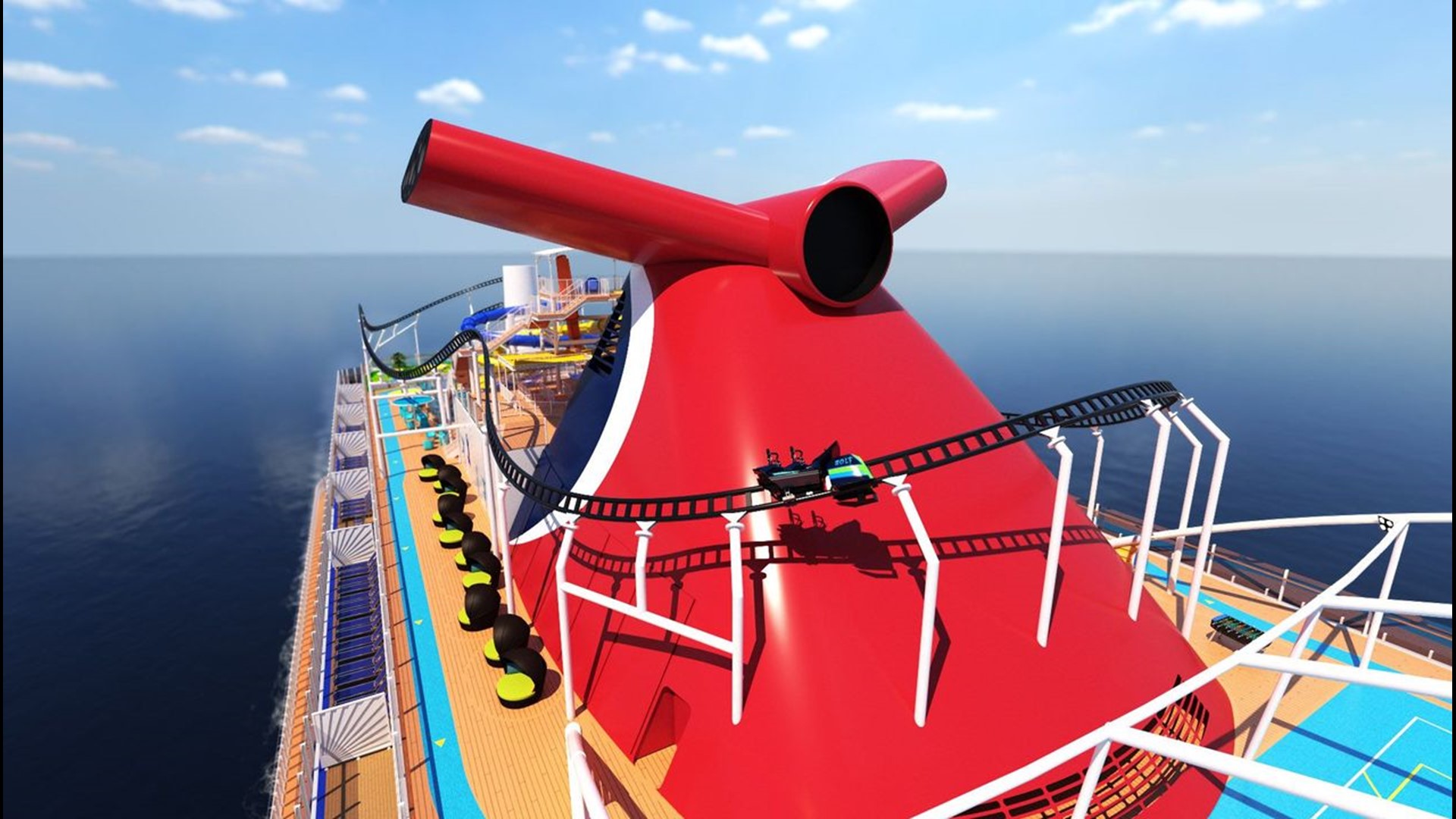 Giant New Carnival Ship Coming In 2020 Will Have A Roller Coaster Really Wusa9 Com