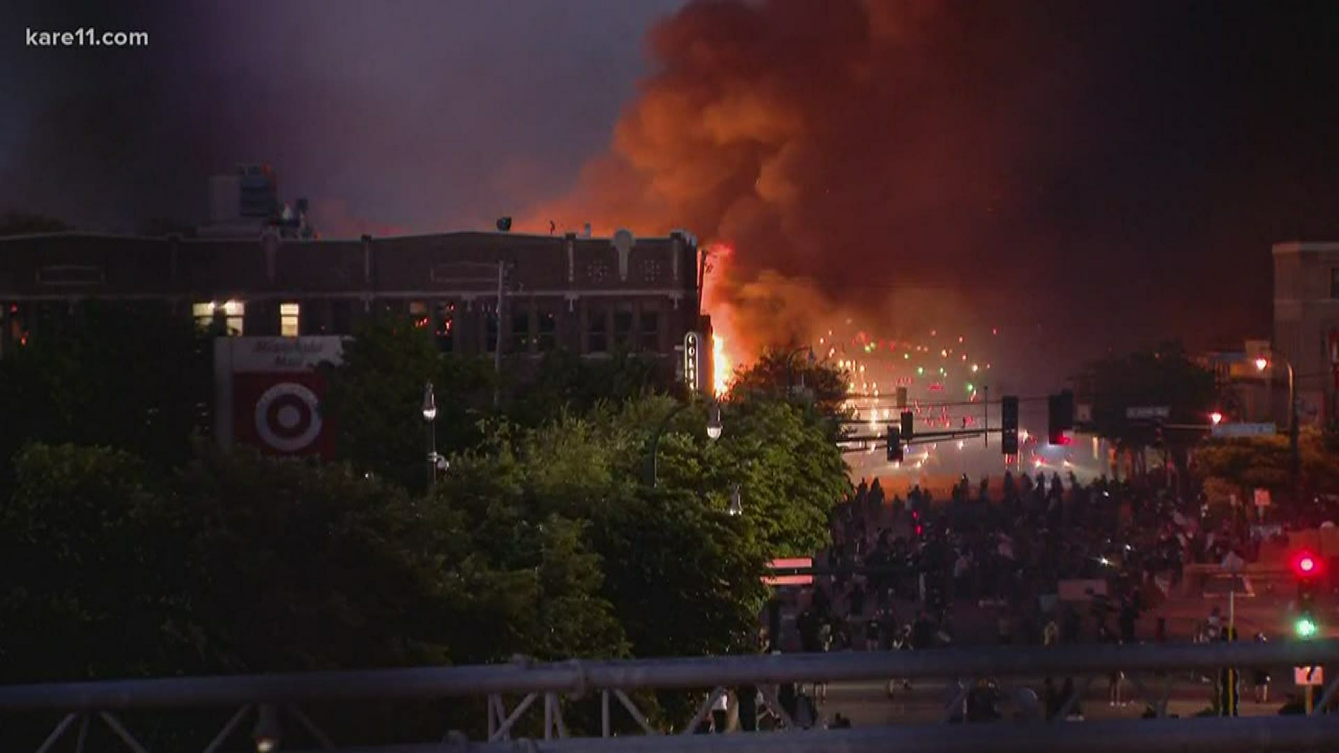 KARE 11's Deevon Rahming reports on the conditions outside the 3rd precinct in south Minneapolis