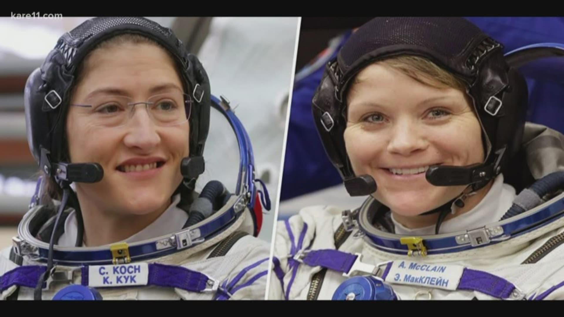 NASA astronauts Christina Koch and Jessica Meir made history Friday as the first all-female team to do a spacewalk at the International Space Station.