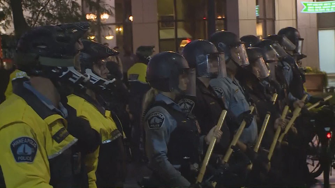 Target Minnesota Riot President Trump protesters outside Target Center in Minneapolis | wusa9.com