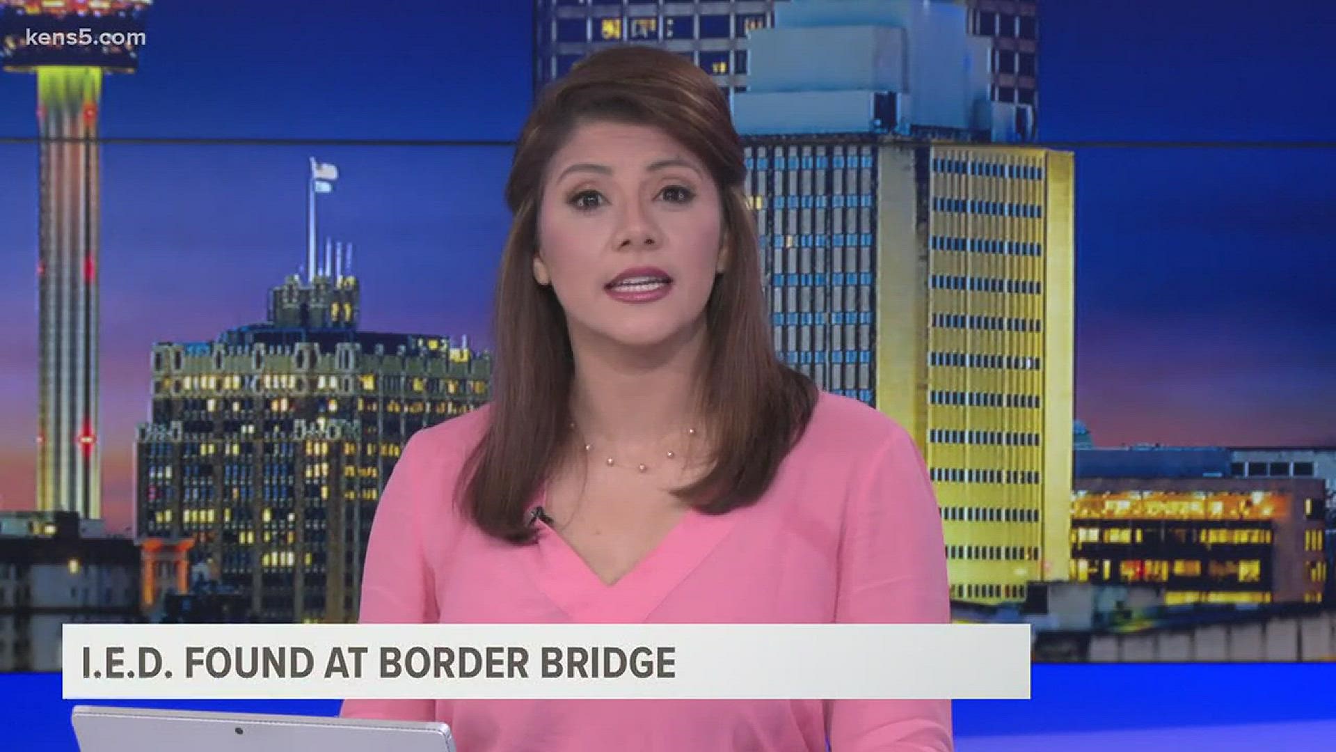 Border residents say they're concerned about bridge security after a bomb was deactivated by Mexican law enforcement.