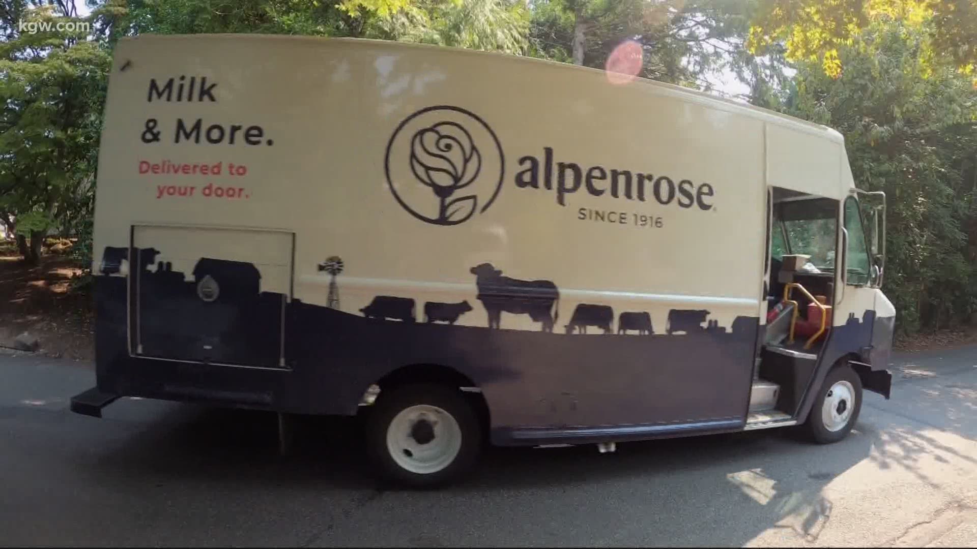 Alpenrose Dairy is bringing back the old tradition of delivering milk to people's homes.