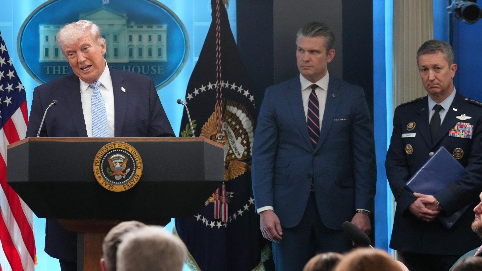 President Trump speaks following rescue of missing US airman in Iran ...