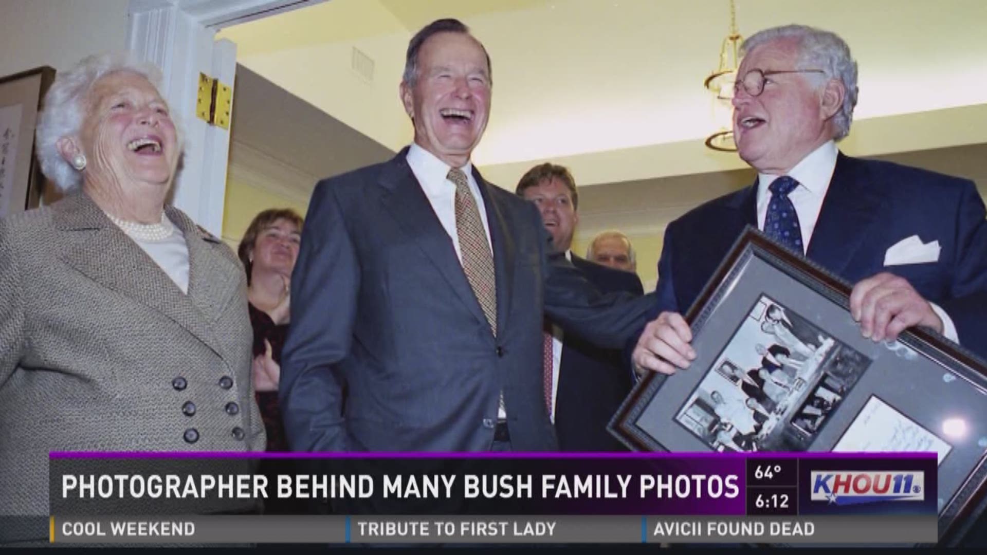 For more than twenty years, Chandler Arden has been volunteering his time to capture important events at the George Bush Presidential Library. And that's given him a front row seat to the life of the iconic couple. From the ceremonies to the celebrities, 